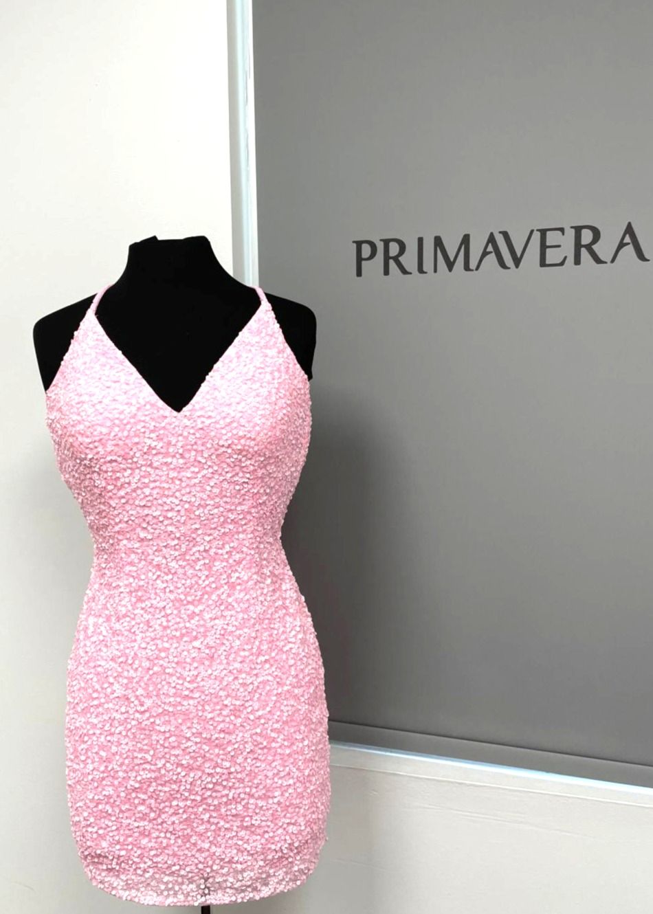 Primavera Couture 3352 - Sleeveless Beaded Cocktail Dress