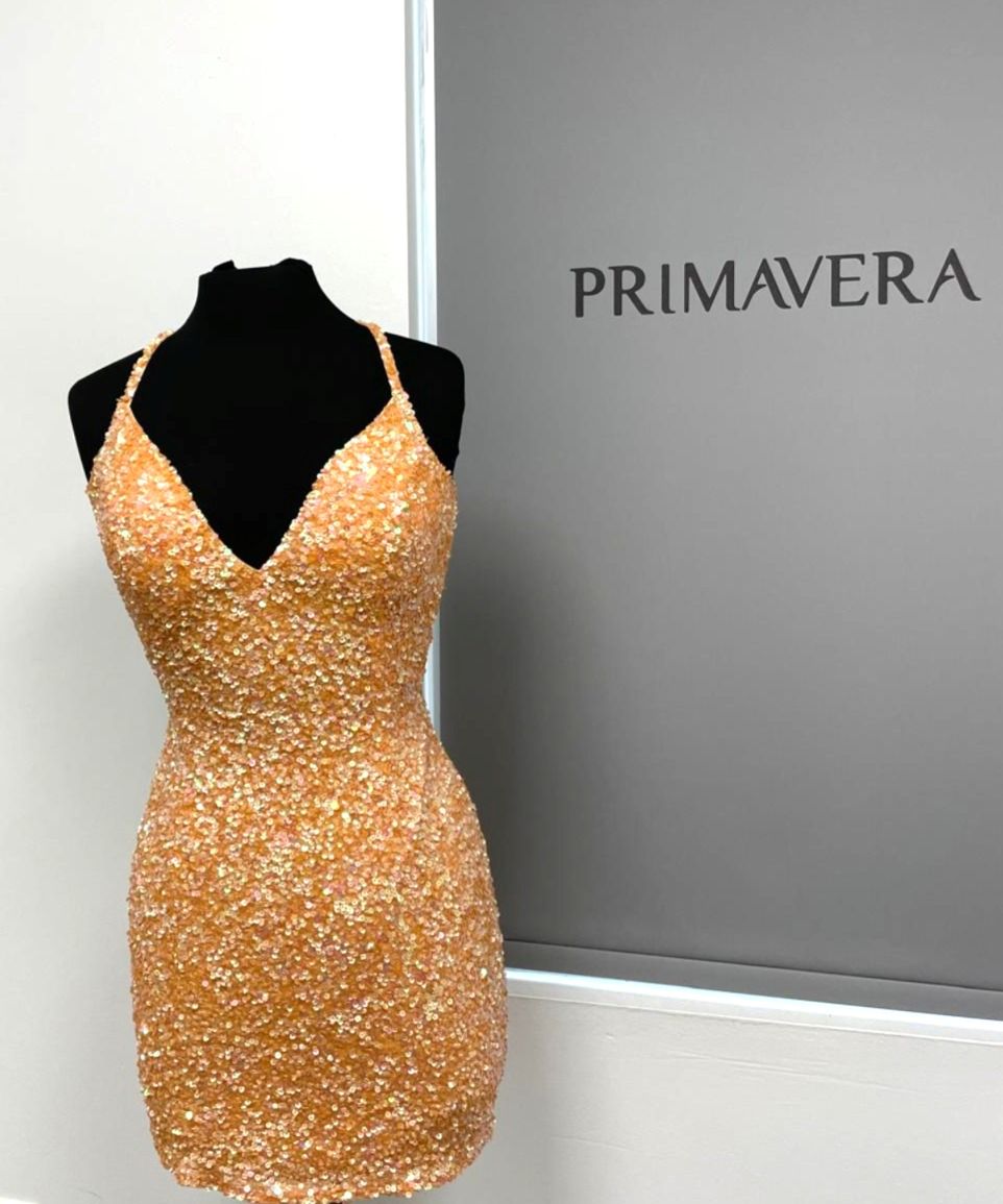 Primavera Couture 3352 - Sleeveless Beaded Cocktail Dress
