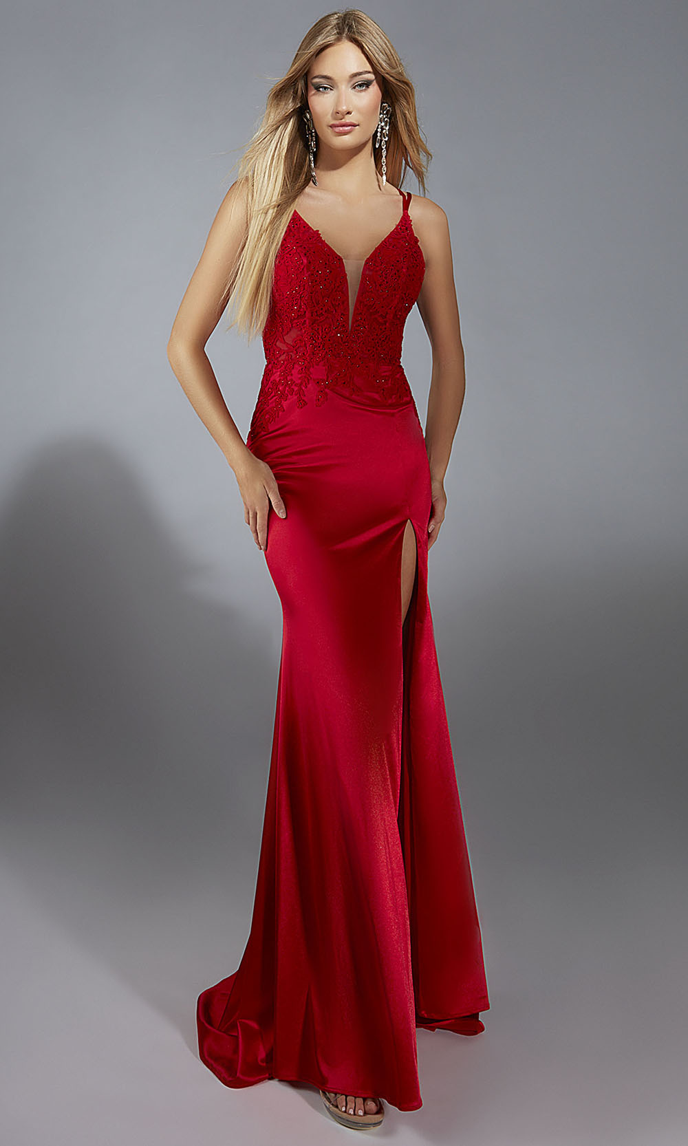 Aerie Couture 335 - Stretch Satin Formal Dress with Open Back Prom Dresses
