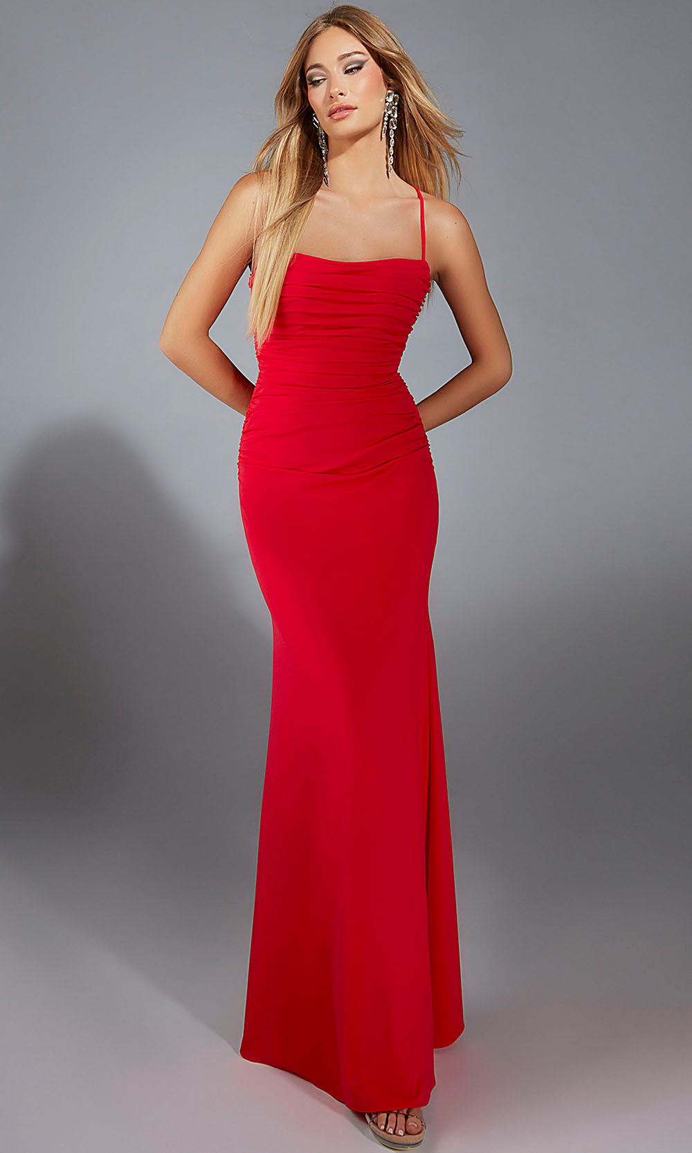 Aerie Couture 336 - Sleek Fitted Gown with Lace Up Back Prom Dresses