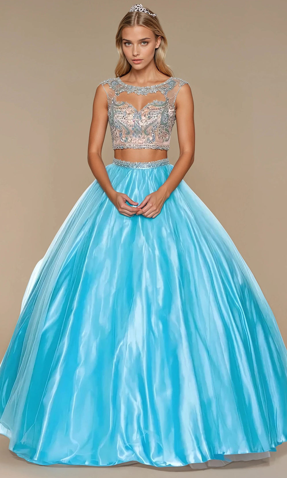 Juliet Dresses 338 - Embellished Bodice Two Piece Gown Quinceanera Dresses