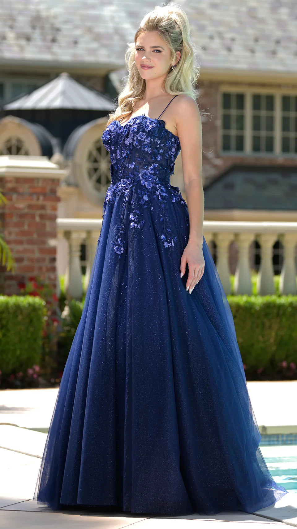 Colors Dress 3496 - Embroidered A-Line Prom Dress