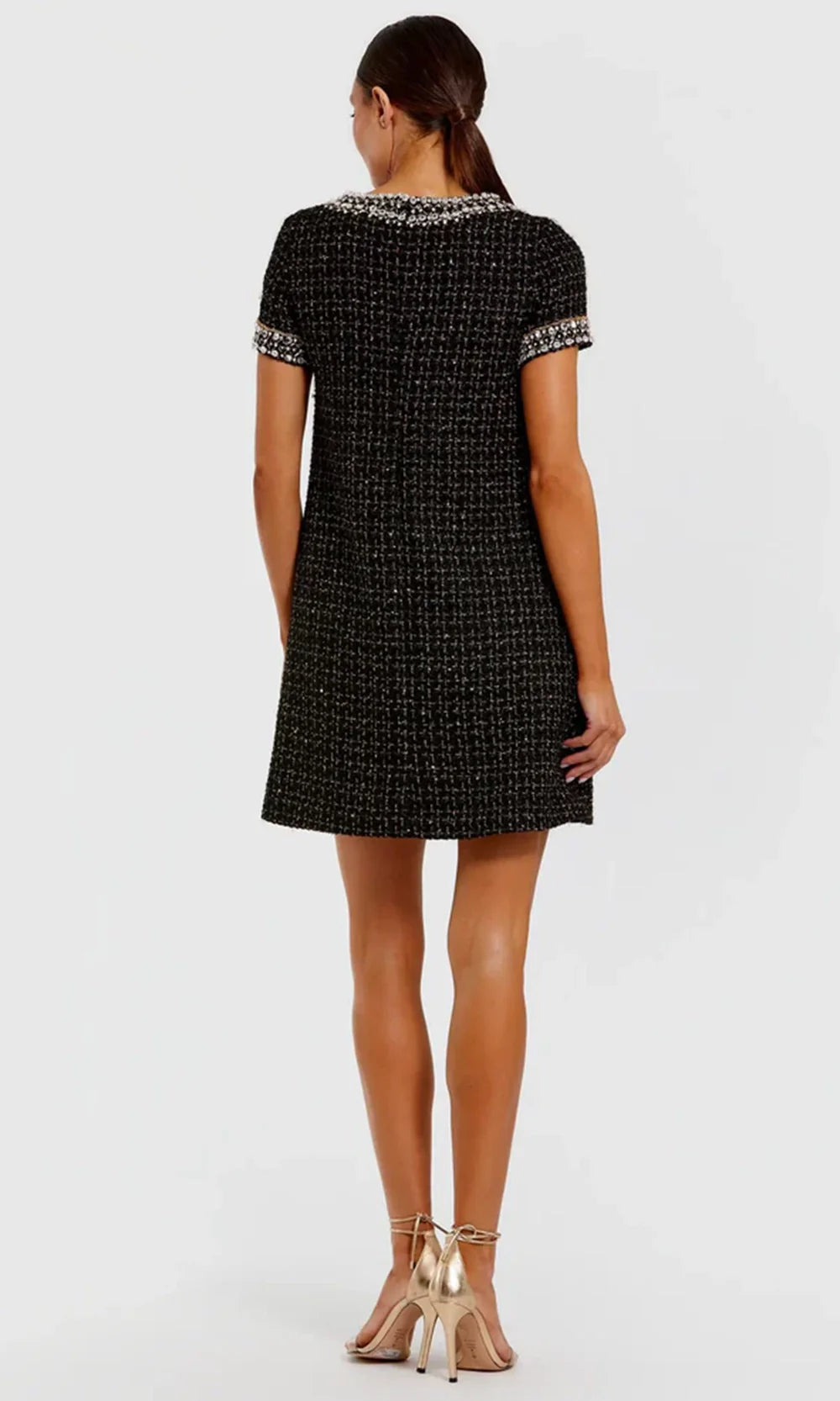 Ieena Duggal 37075 - Jewel Neck Boucle Cocktail Dress Wedding Guest