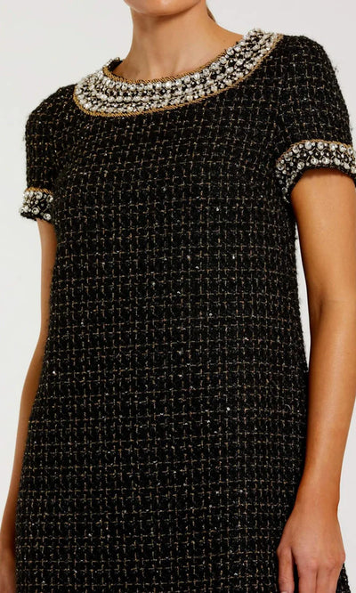 Ieena Duggal 37075 - Jewel Neck Boucle Cocktail Dress Wedding Guest