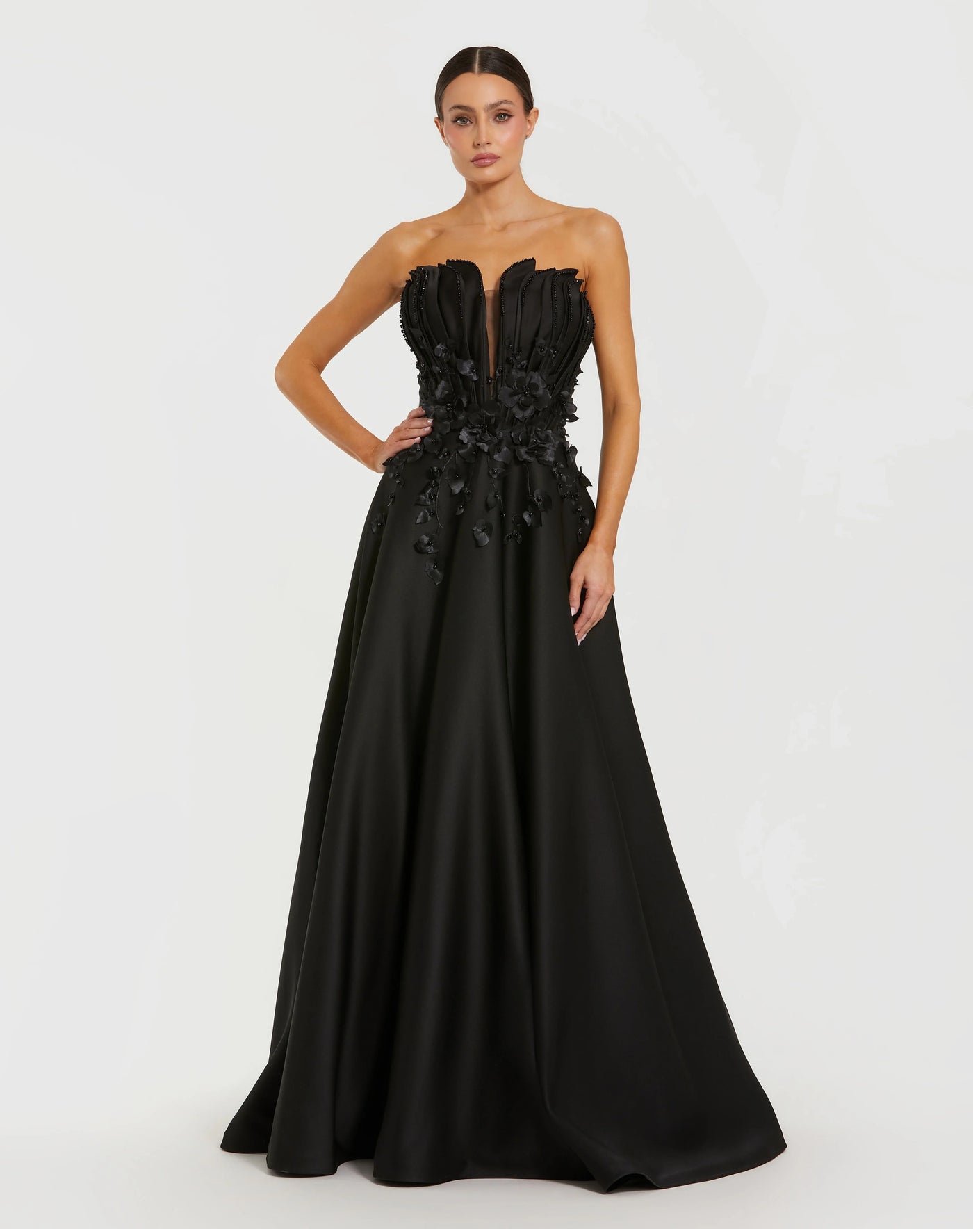 Mac Duggal 37134 - Illusion Sweetheart Embellished A-Line Gown Prom Dresses