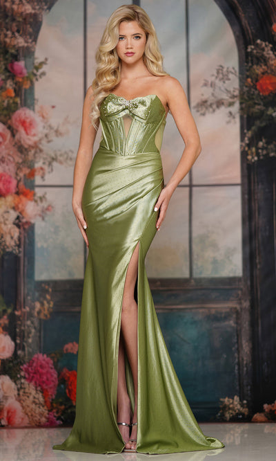 Colors Dress 3717 - Illusion Corset Back Sheath Evening Gown Prom Dresses