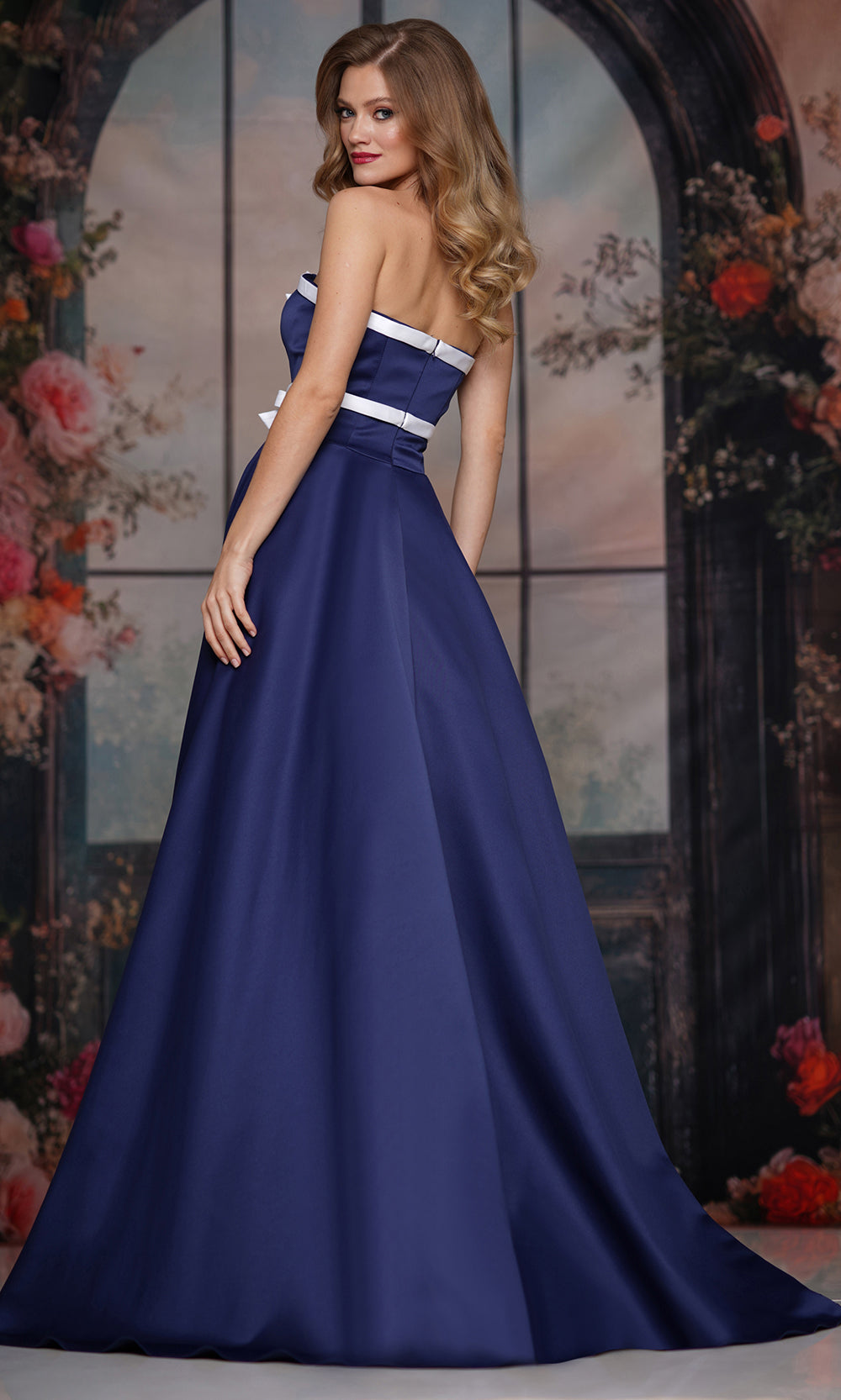 Colors Dress 3741 - Straight Neckline Long Gown with Pockets Prom Dresses