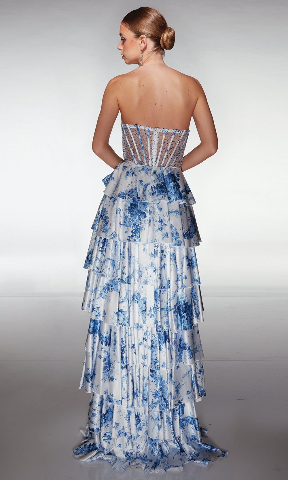 Aerie Couture 374 - Corset Bodice Ruffle Satin Formal Dress Prom Dresses