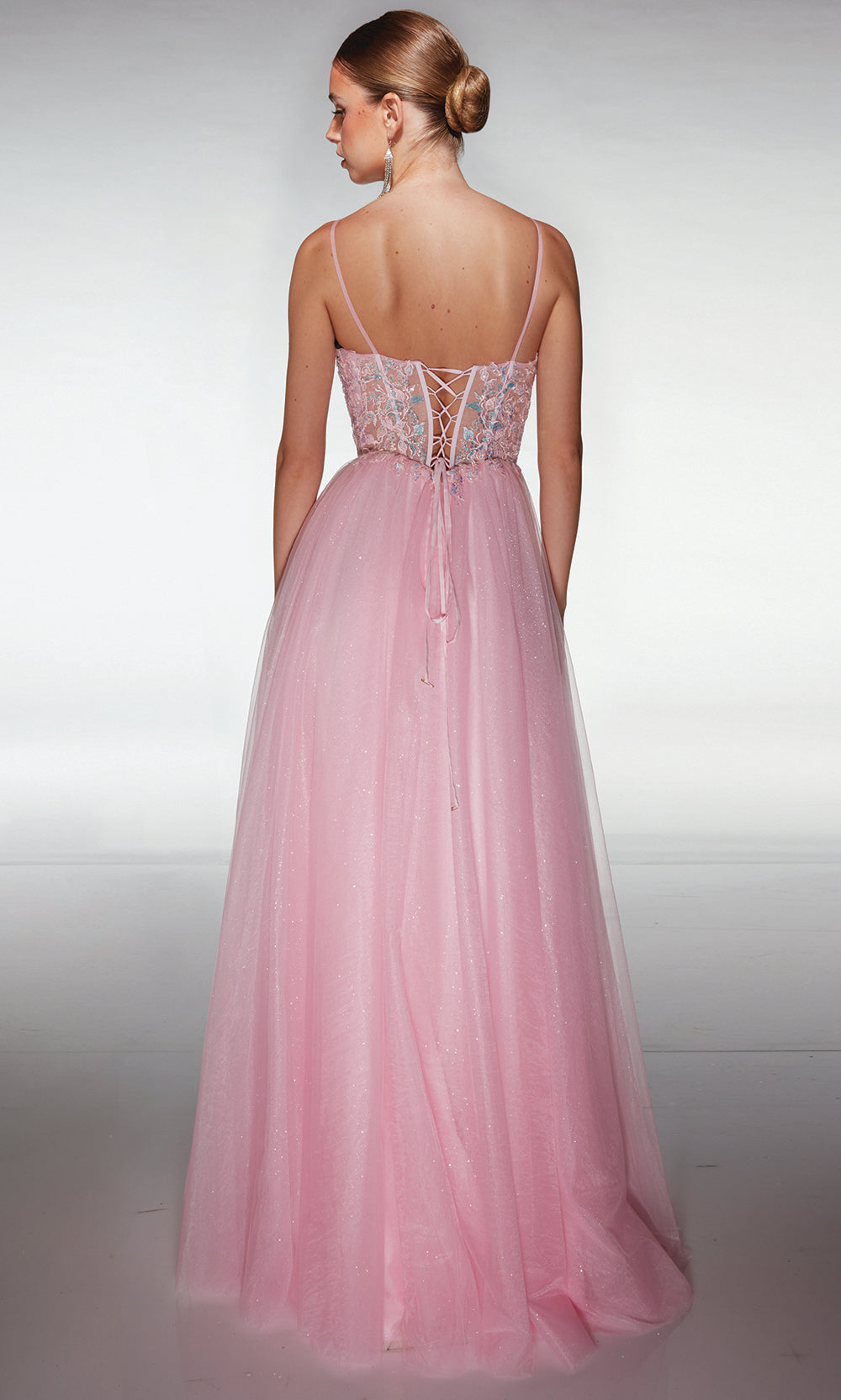 Aerie Couture 377 - Sparkle Tulle Gown with Illusion Top Prom Dresses