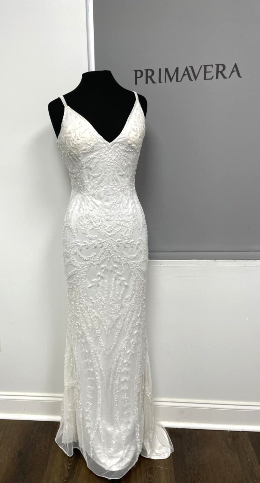 Primavera Couture 3793 - Sequined Sheath Gown