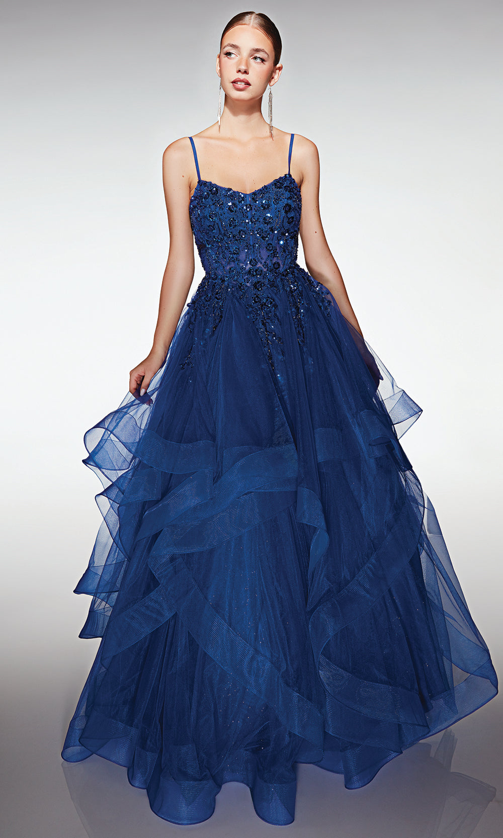 Aerie Couture 380 - Applique Bodice Tulle Evening Dress Prom Dresses
