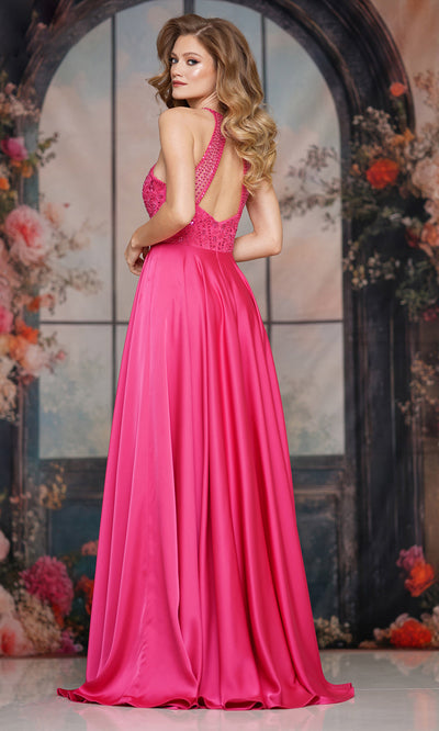 Colors Dress 3822 - A-line Skirt Halter Evening Gown Prom Dresses