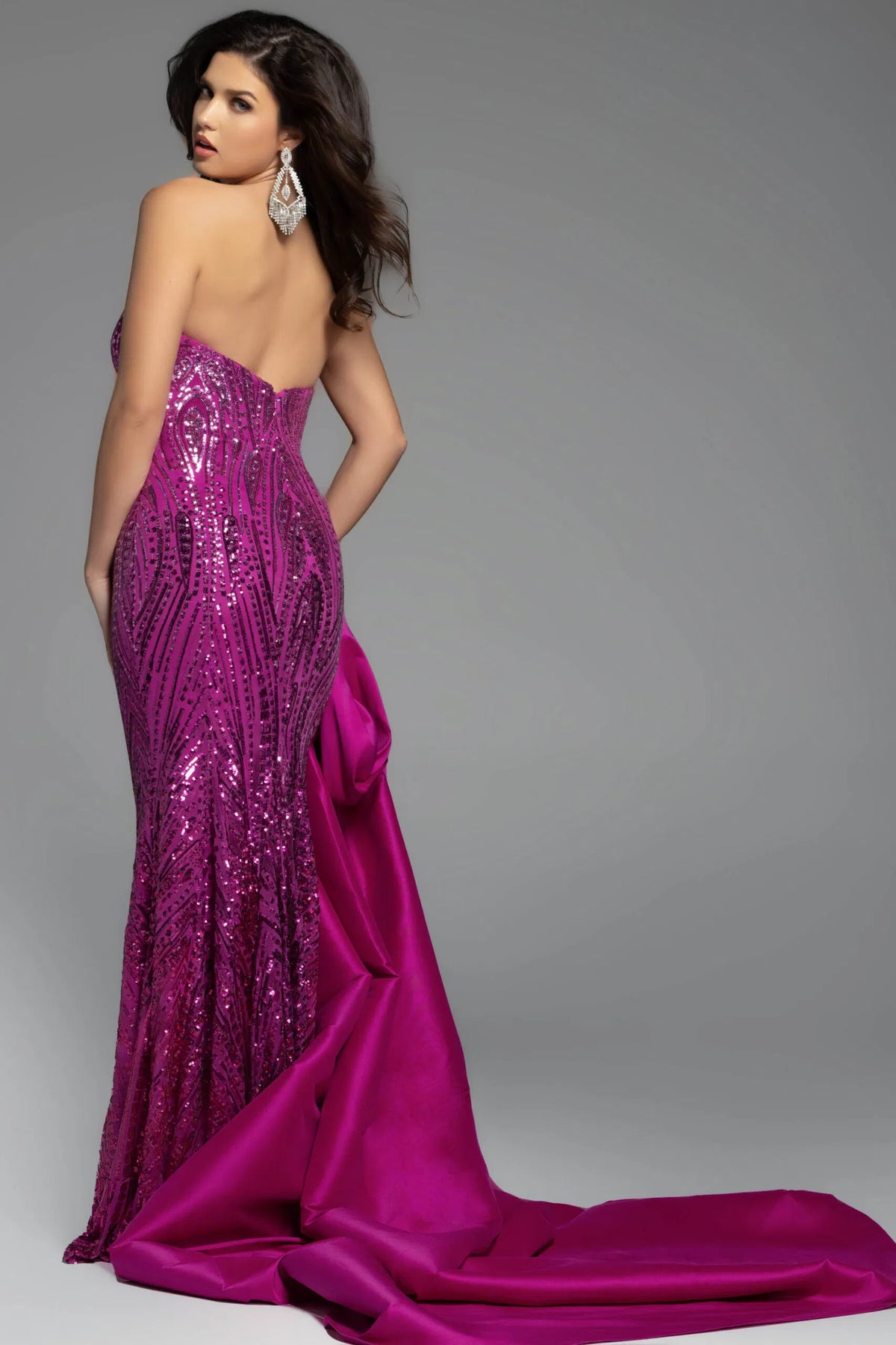 Jovani 38746 - Off Shoulder Cape Gown
