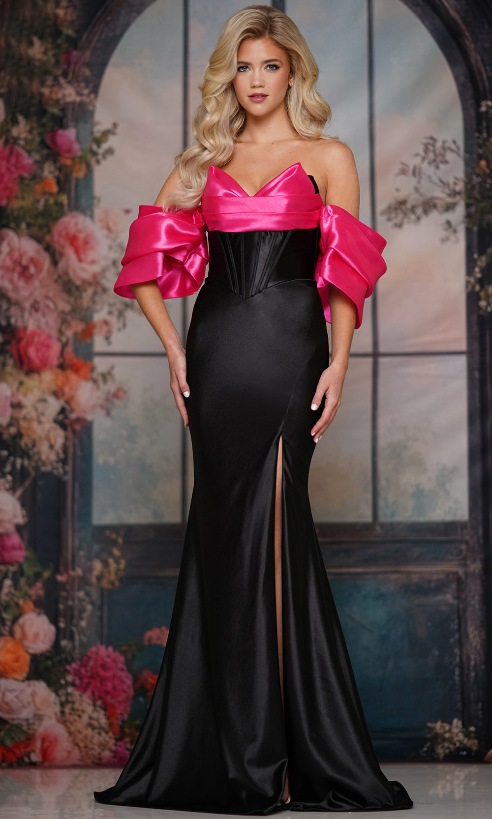 Colors Dress 3878 - Glamorous Off Shoulder Fitted Gown Evening Dresses
