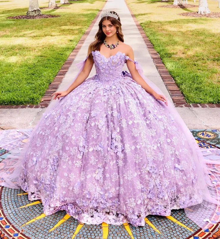 Princesa by Ariana Vara PR30135 - Floral Sweetheart Gown