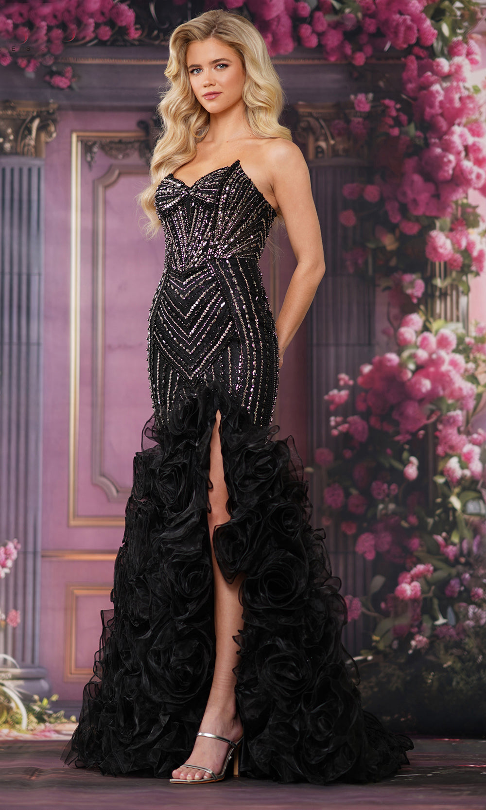 Colors Dress 3885 - Intricate Beaded Sweetheart Trumpet Gown Prom Dresses