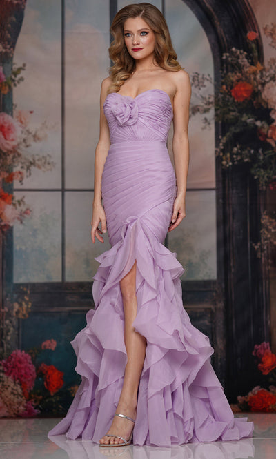 Colors Dress 3886 - Ruffle Detail Sweetheart Evening Dress Prom Dresses