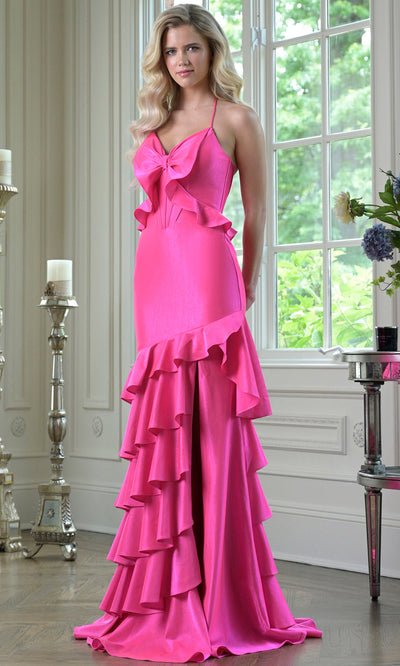 Colors Dress 3899 - Ruffled Trumpet Evening Dress Prom Dresses