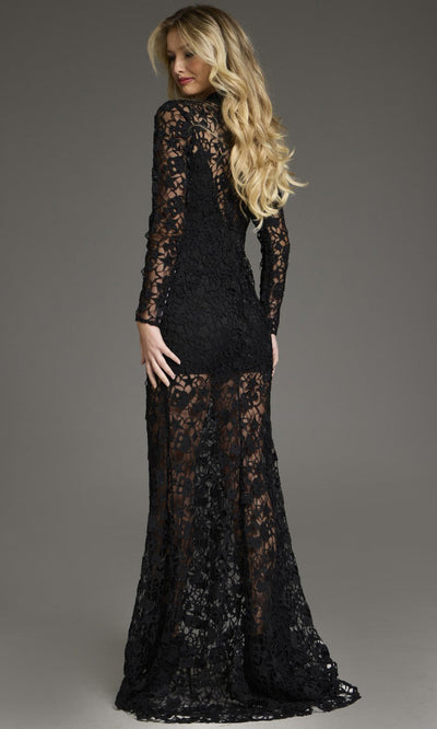 Jovani 39034 - Elegant Sheath Lace Evening Gown Formal Gowns