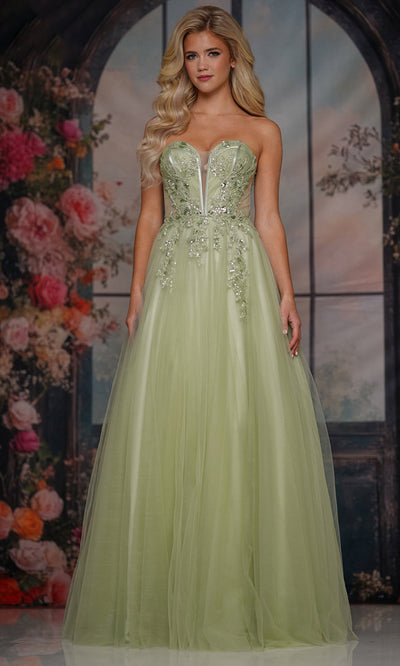 Colors Dress 3923 - Sweetheart Layered Tulle Gown Prom Dresses