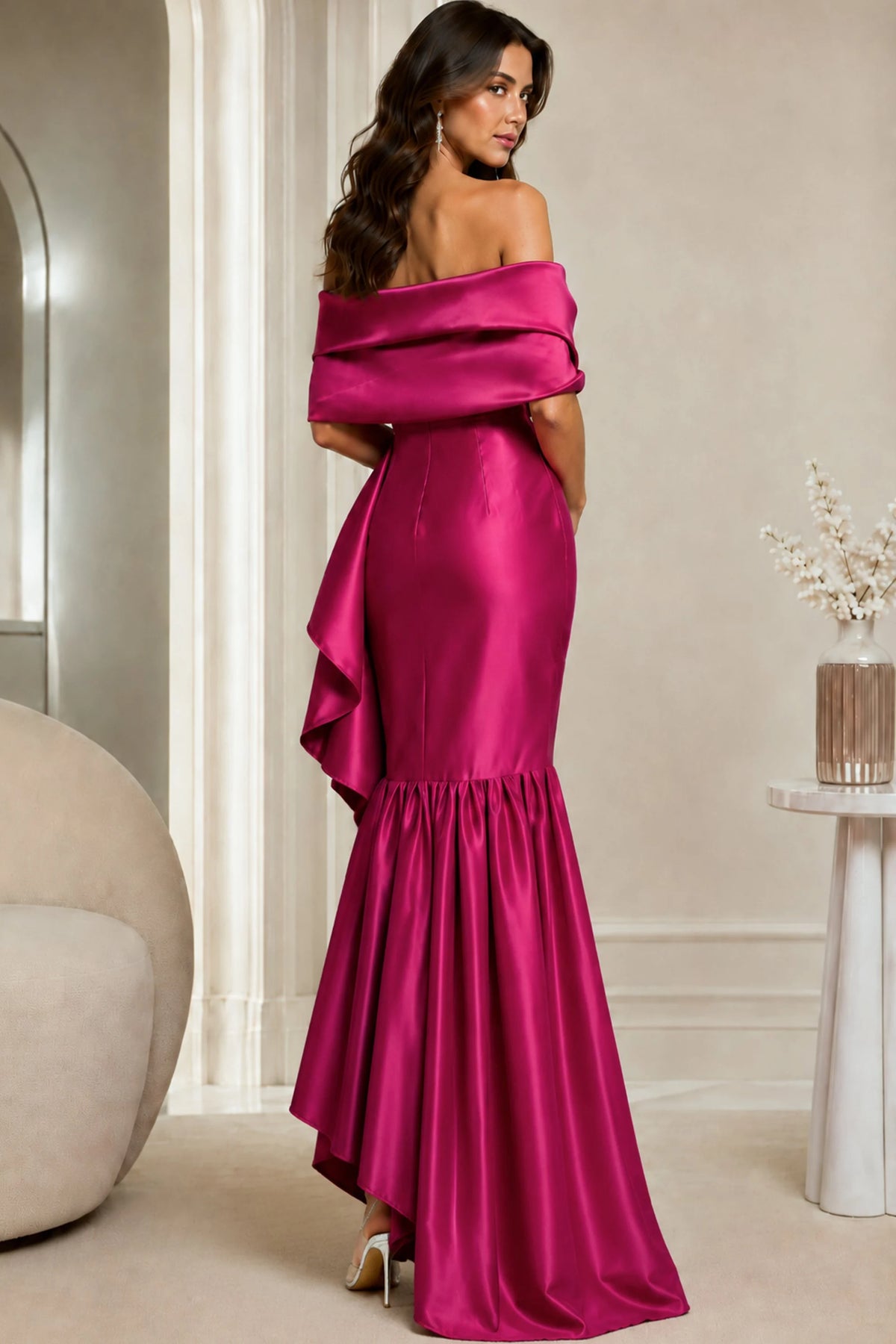 Jovani 39265 - Sweetheart Asymmetrical Ruffle Evening Gown