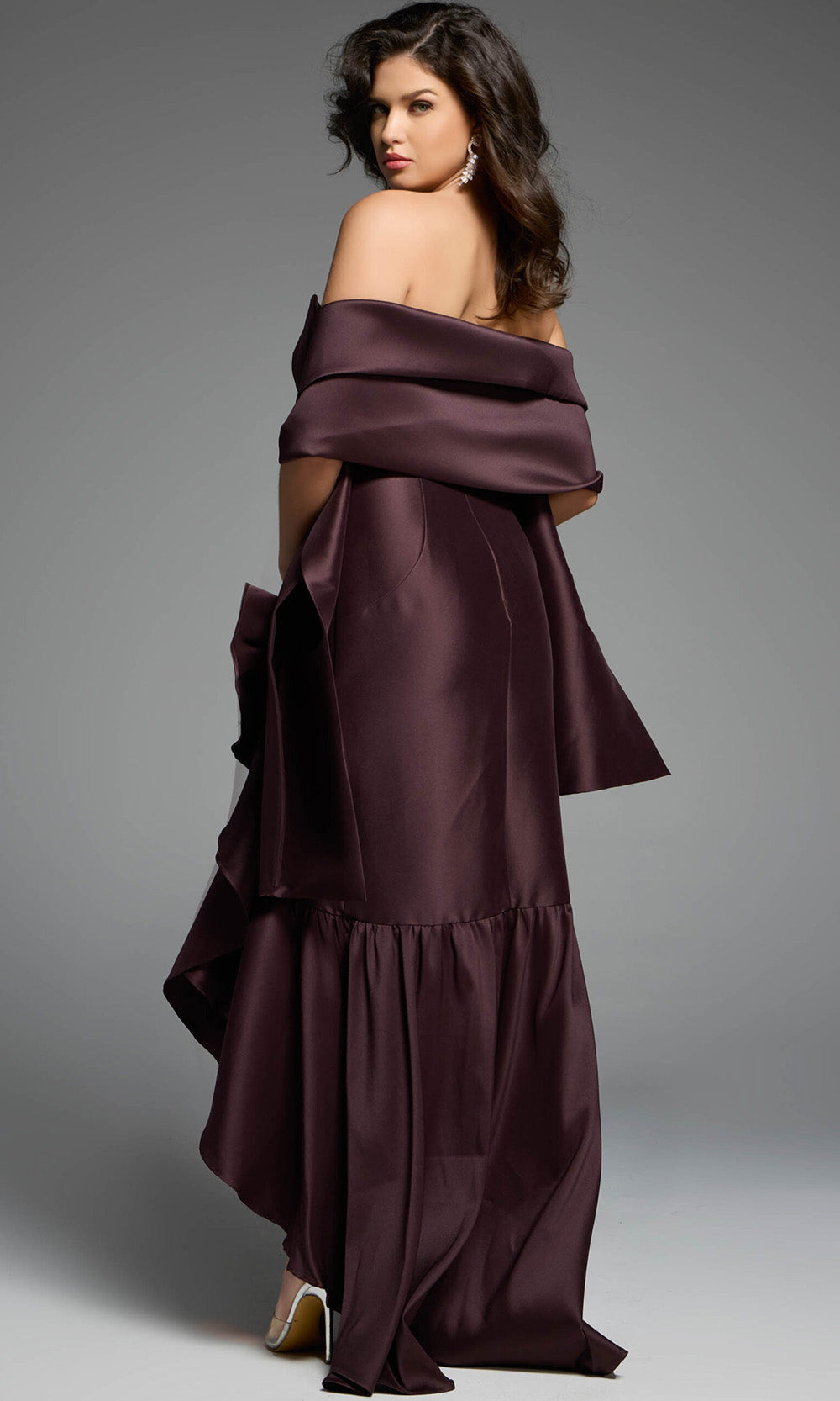 Jovani 39265 - Sweetheart Asymmetrical Ruffle Evening Gown