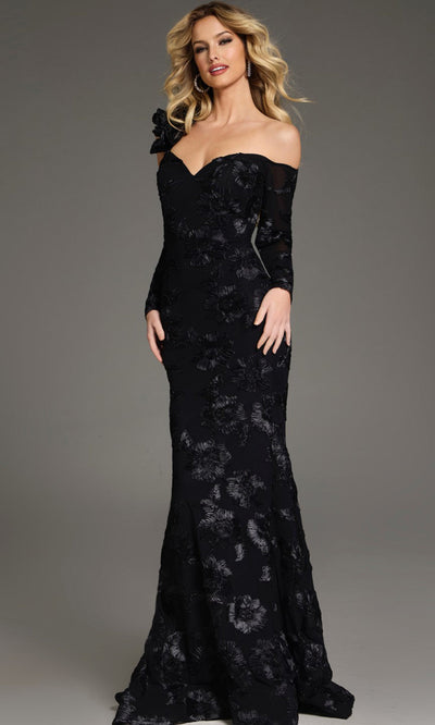 Jovani 39266 - Off Shoulder Sweetheart Lace Gown Formal Gowns