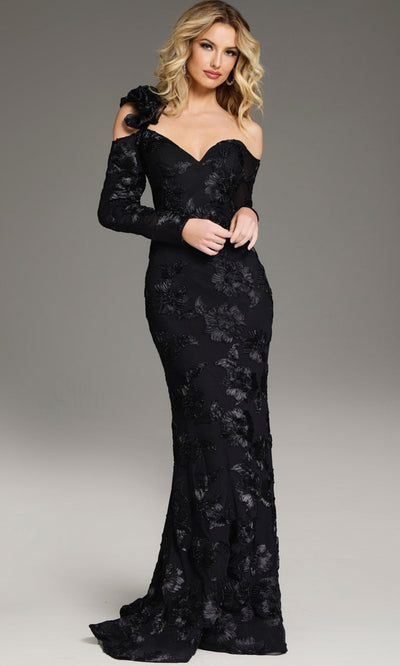 Jovani 39266 - Off Shoulder Sweetheart Lace Gown Formal Gowns