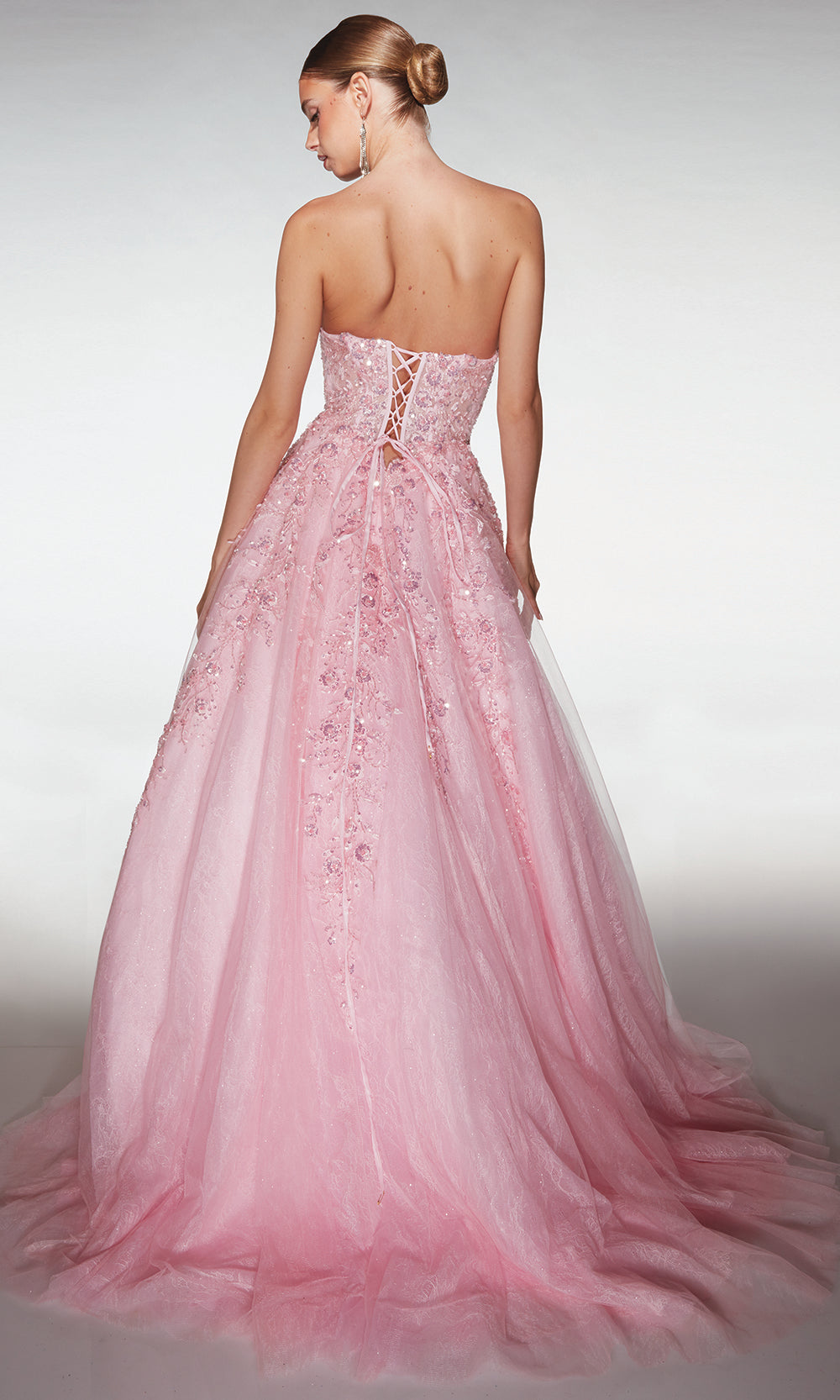 Aerie Couture 393 - Corset Ball Gown with Layered Tulle Skirt Prom Dresses