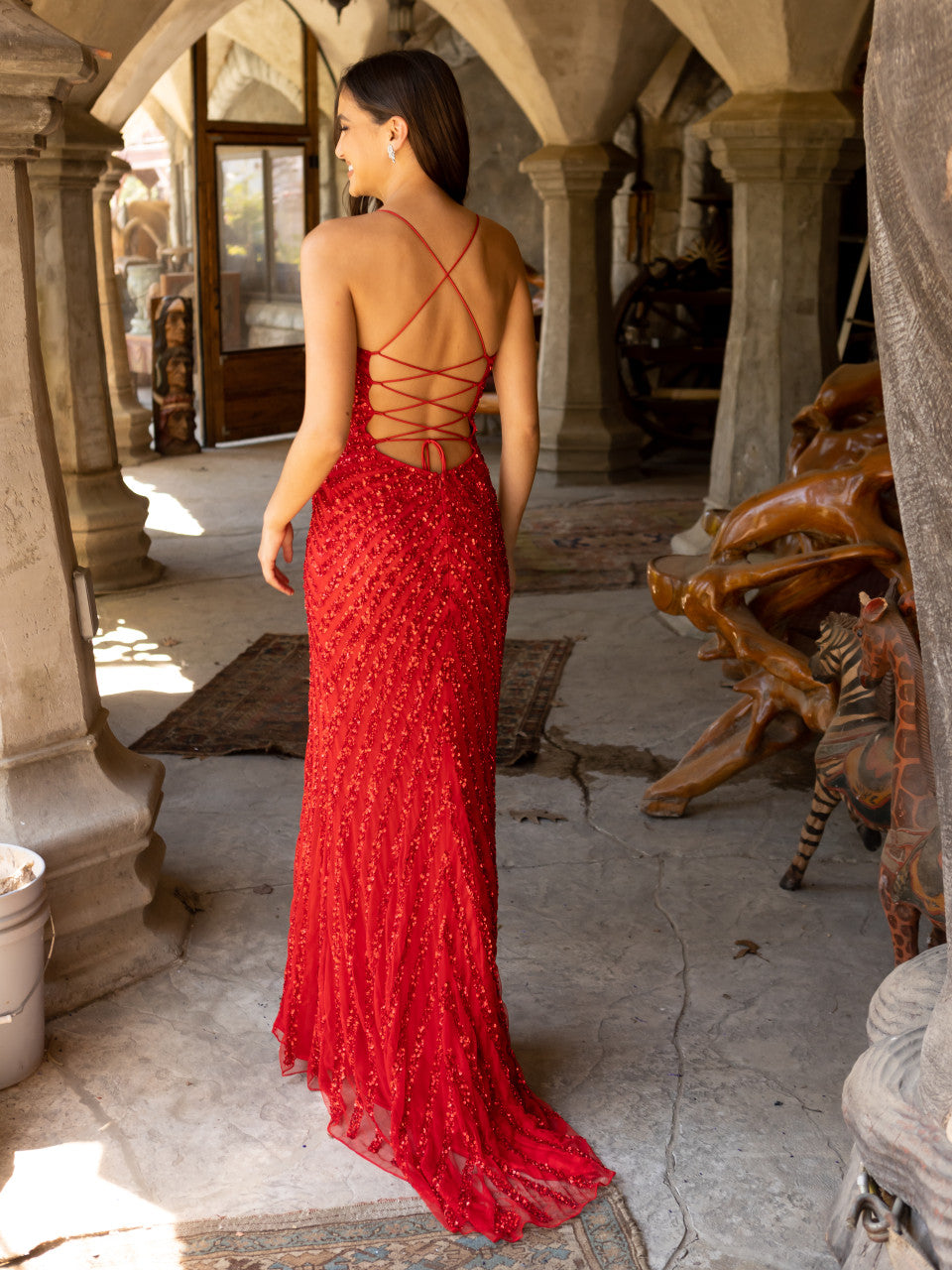 Primavera Couture 3943 - High Slit Gown