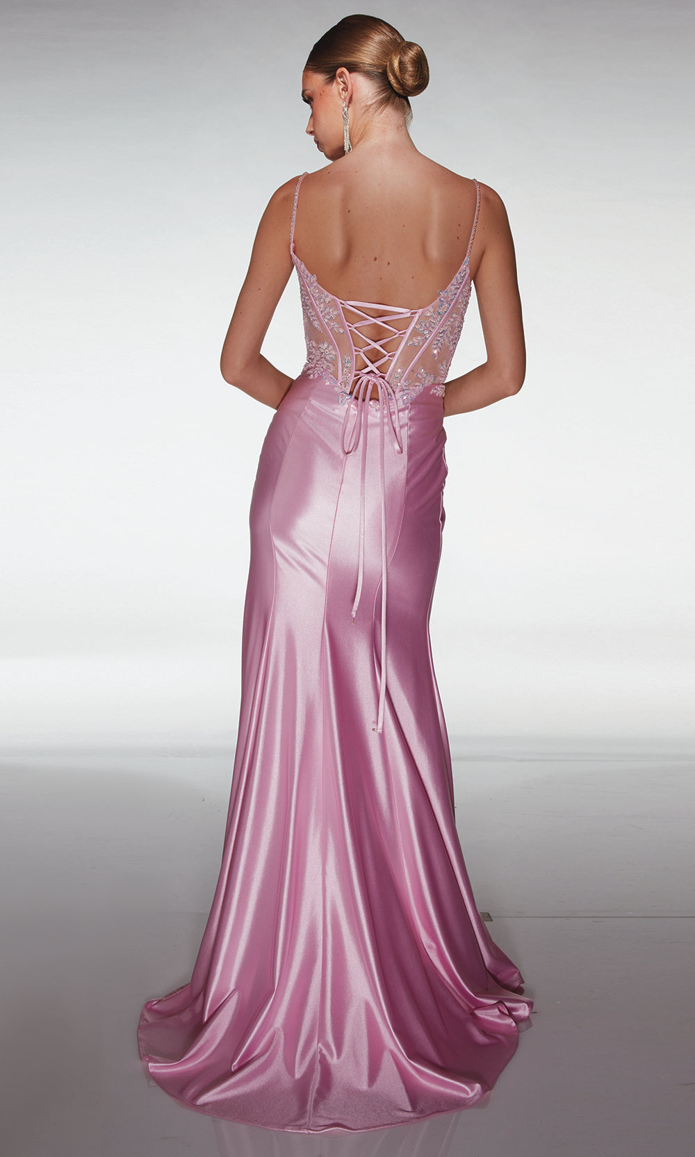 beige backless dress Seduction Backless Dress – VELVET main image 1