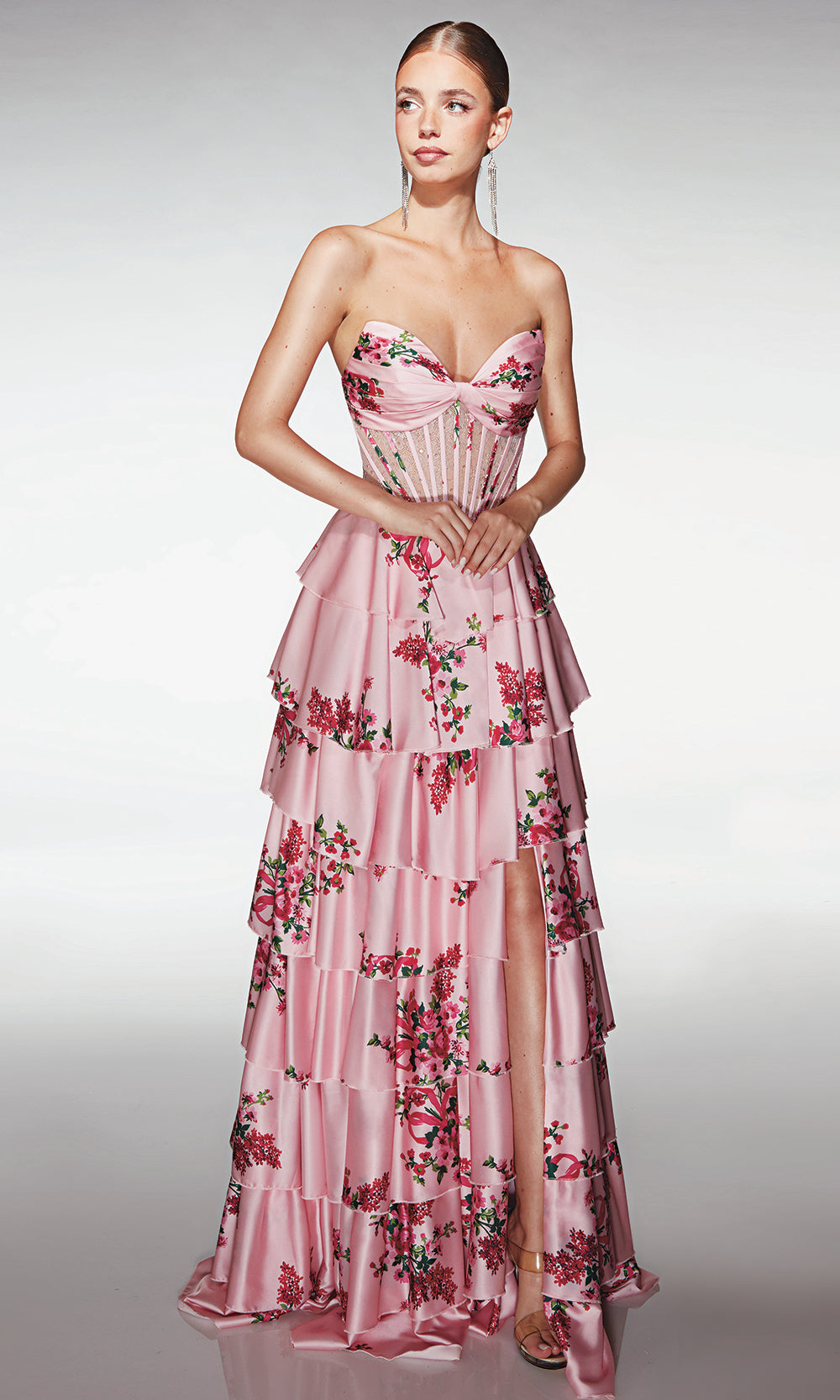 Aerie Couture 396 - Sweetheart Bodice Tiered Formal Dress Prom Dresses