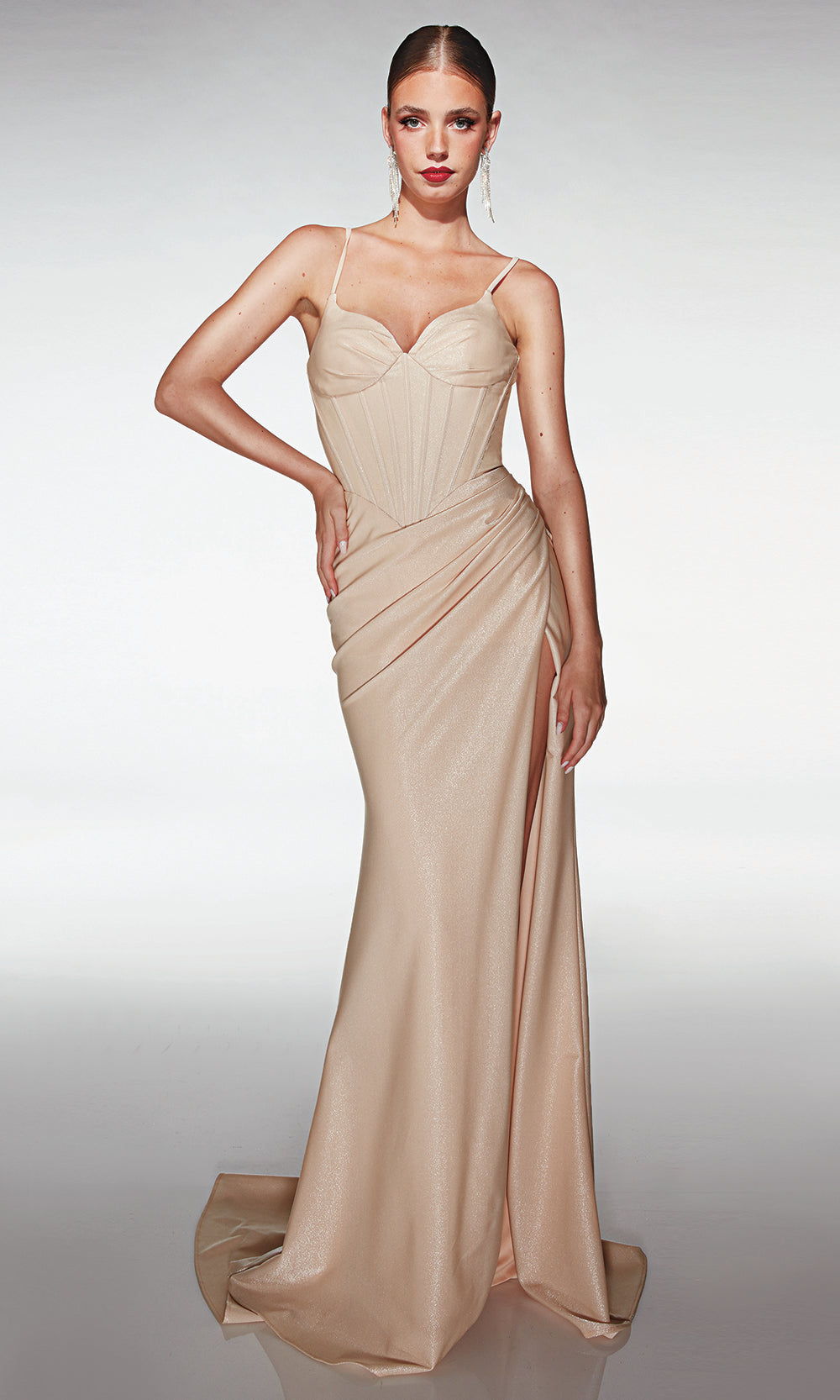 Aerie Couture 397 - Sweetheart Fit Gown with Lace Up Back Prom Dresses