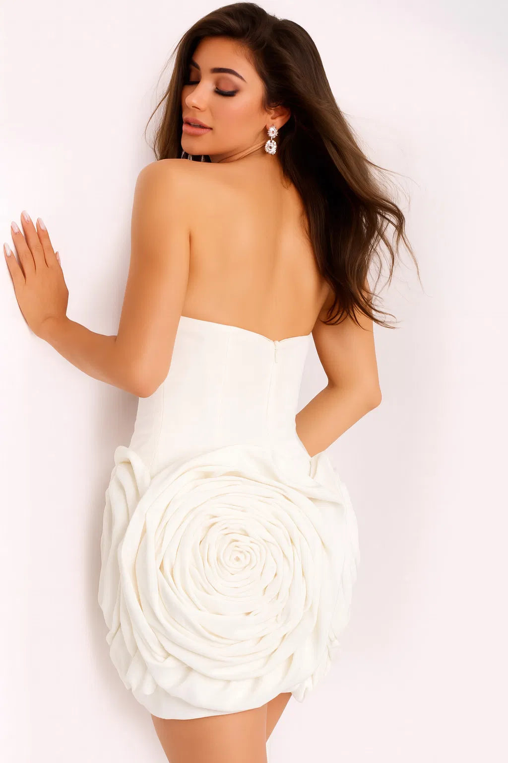 Jovani 39848 - Fitted Strapless Cocktail Dress