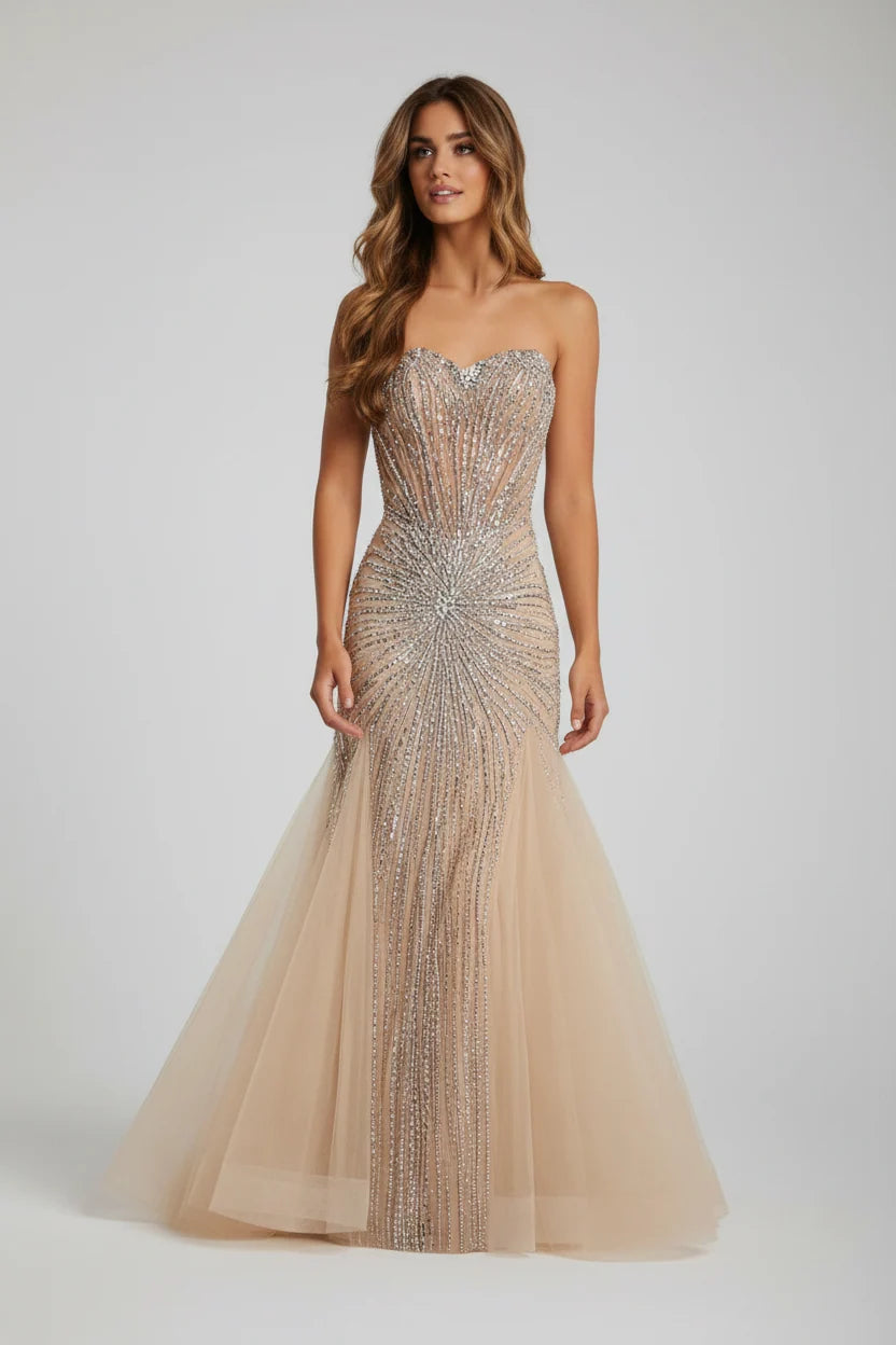 Jovani 42217 - Strapless Sweetheart Prom Dress