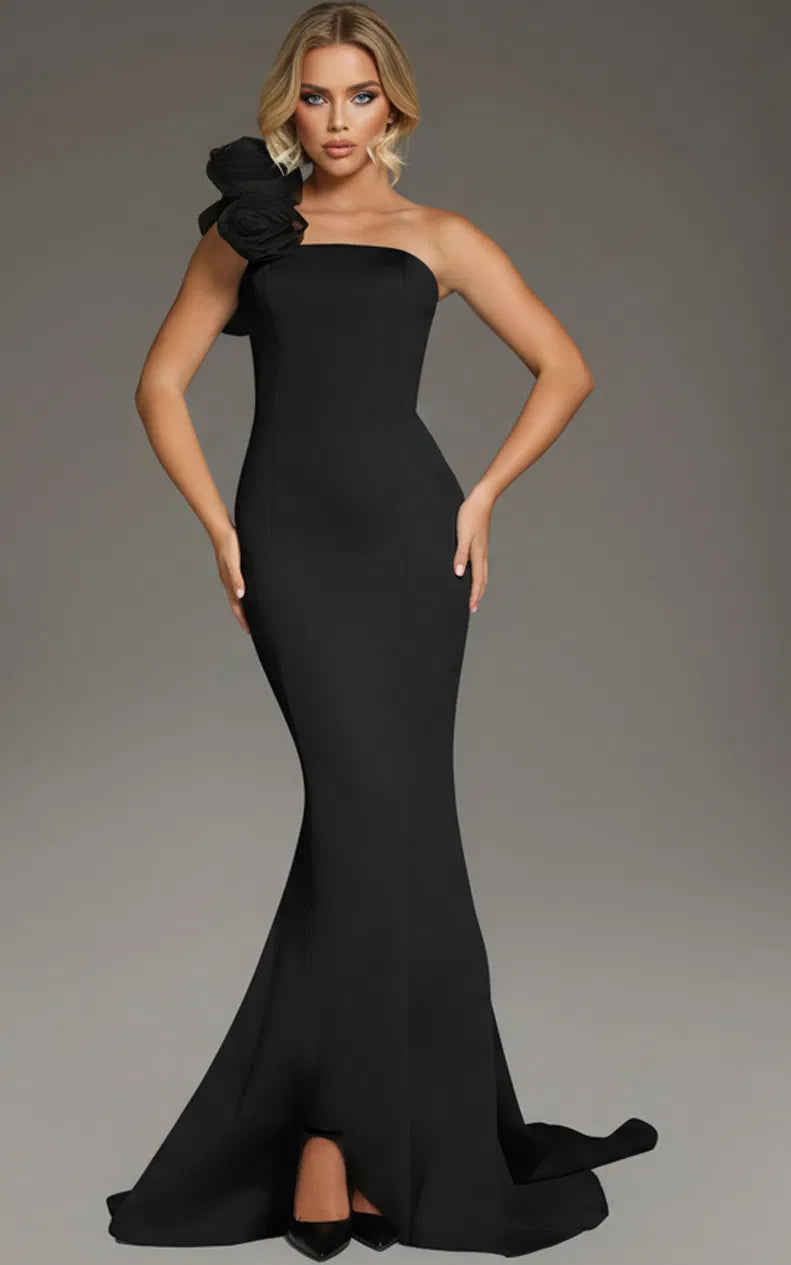 Jovani 40201 - Seams Open Back Prom Gown