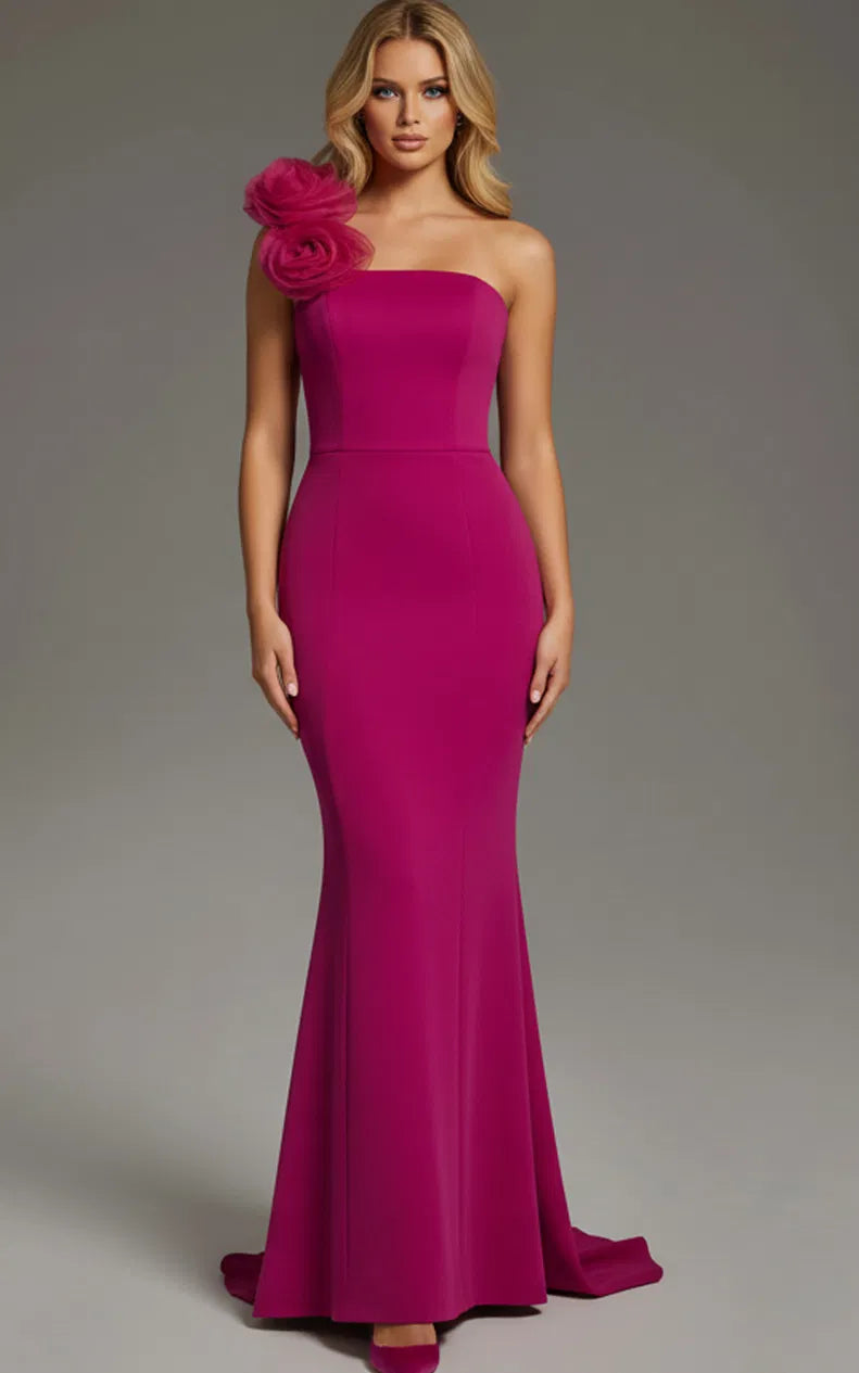Jovani 40201 - Seams Open Back Prom Gown