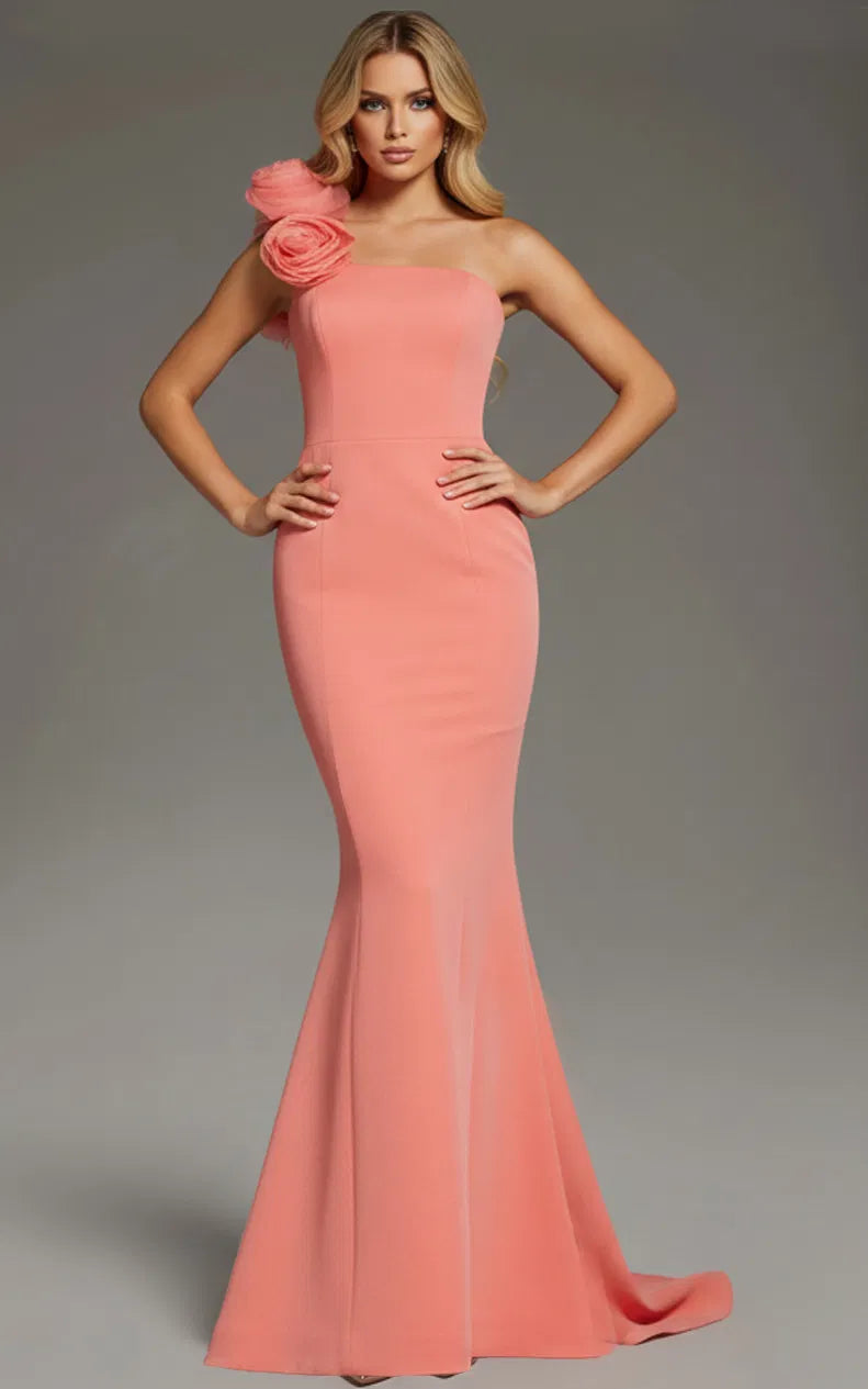 Jovani 40201 - Seams Open Back Prom Gown