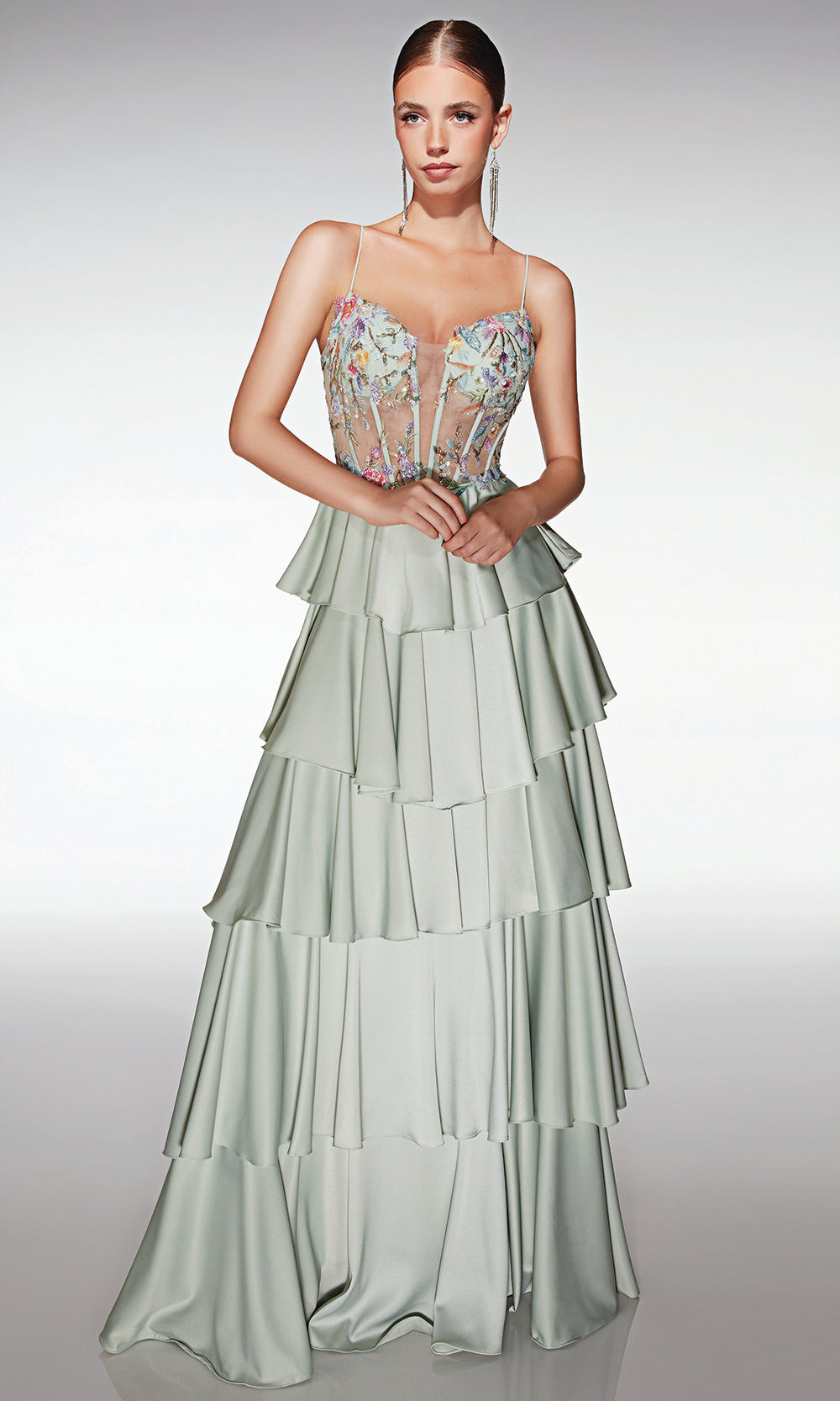 Aerie Couture 403 - Sweetheart Strap Formal Dress with Lace-Up Back Prom Dresses