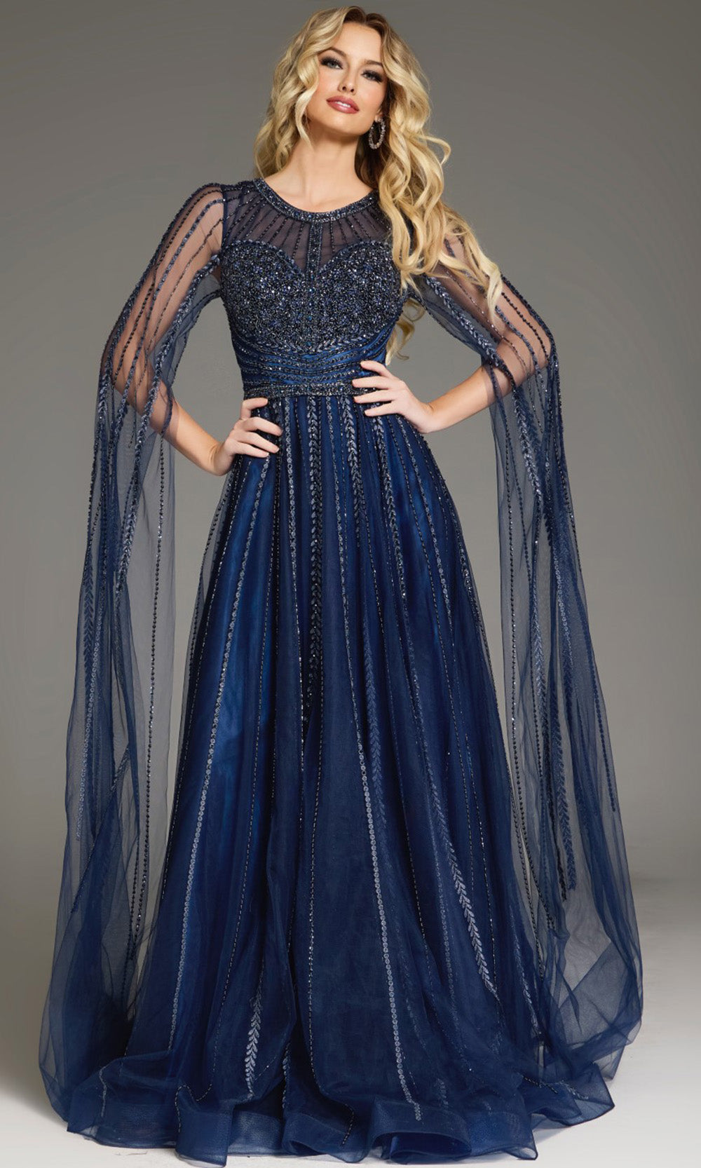 Jovani 40629 - Embellished Bodice Illusion Neck Gown Prom Dresses