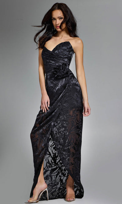 Jovani 40706 - Ruched Sweetheart Gown with Slit Prom Dresses