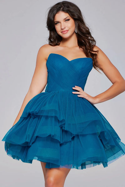 Jovani 41054 - Strapless Fit and Flare Cocktail Dress