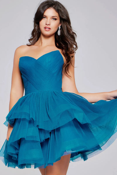 Jovani 41054 - Strapless Fit and Flare Cocktail Dress
