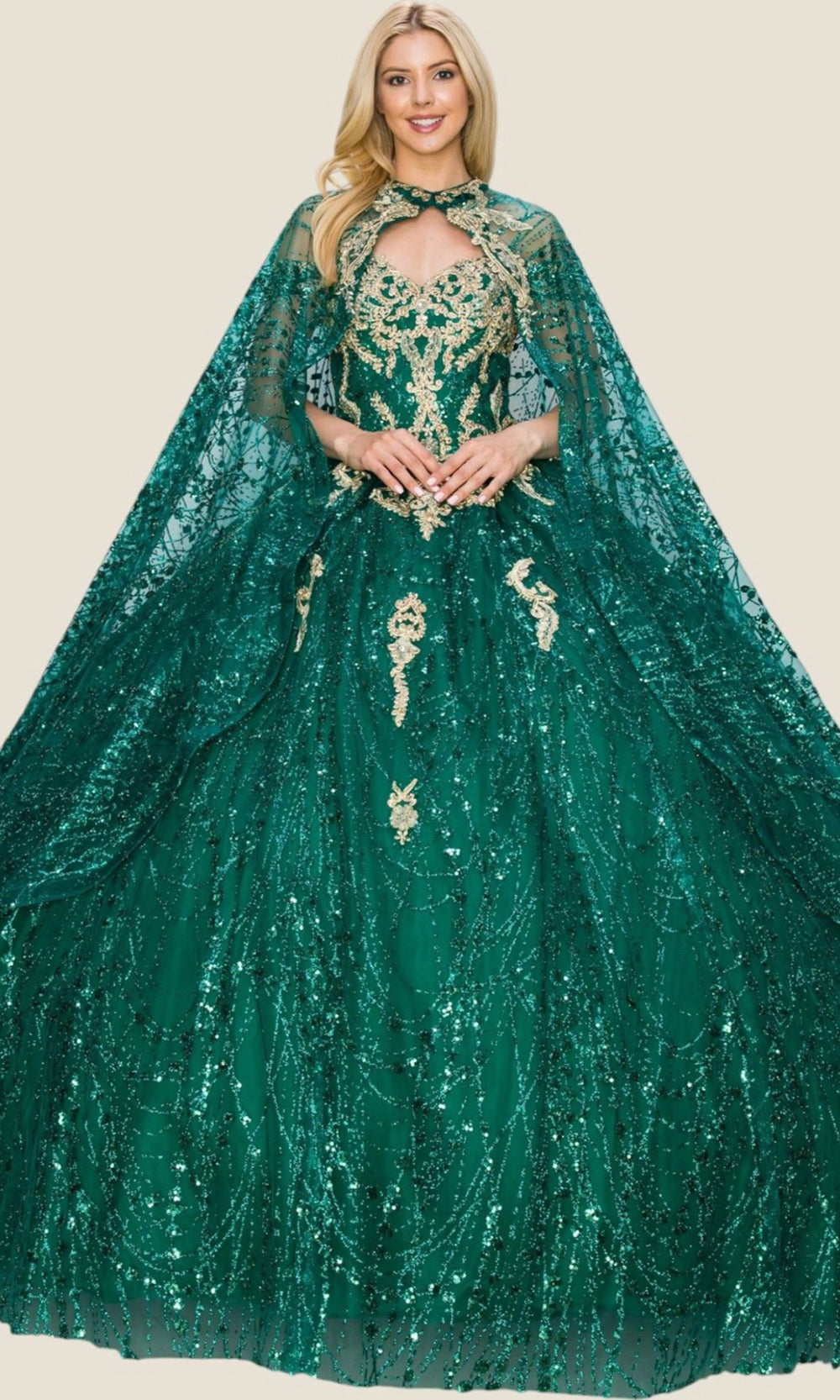 Cinderella Couture 4201 - Sweetheart Beaded Embellished Ballgown Quinceanera Dresses