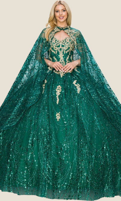 Cinderella Couture 4201 - Sweetheart Beaded Embellished Ballgown Quinceanera Dresses