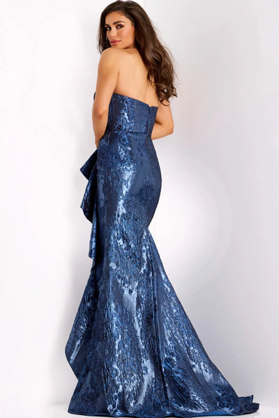 Jovani 42028 - Ruffled Detail Mermaid Evening Dress