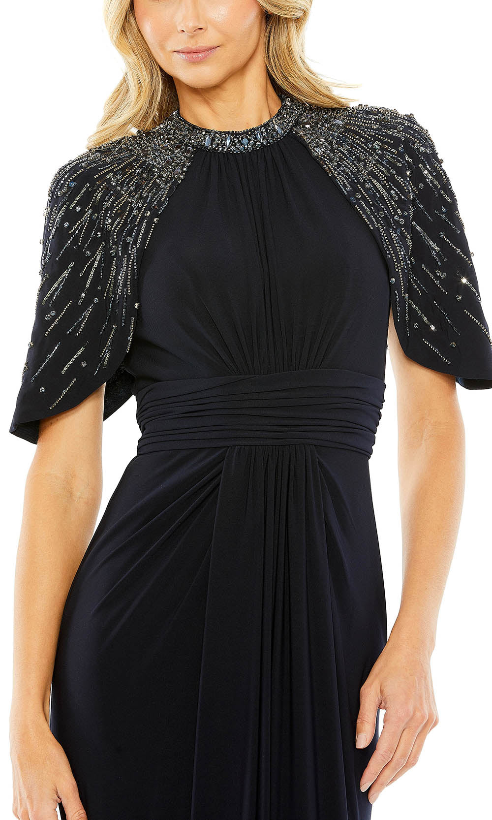 Mac Duggal 42100 - Cape Embellished Evening Dress Special Occasion Dresses