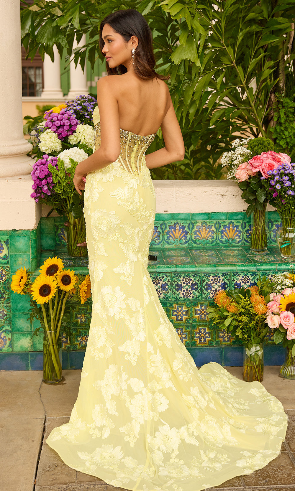 Ava Presley 42297 - Soutache Lace Corset Evening DressProm Dresses