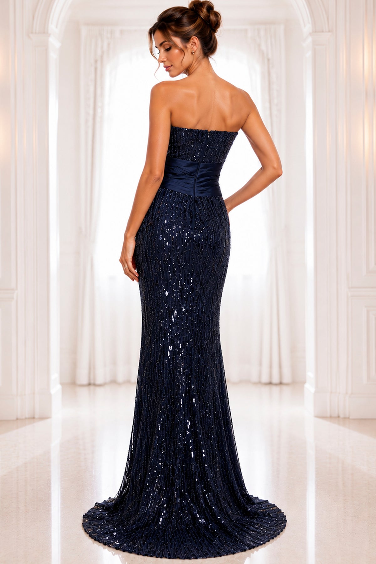 Jovani 42427 - Strapless Embellished Evening Gown