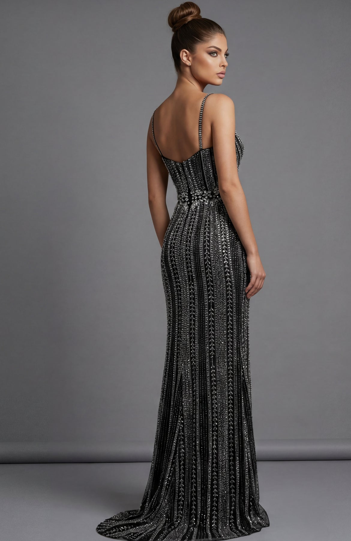 Jovani 42541 - Corset Cutout Prom Dress